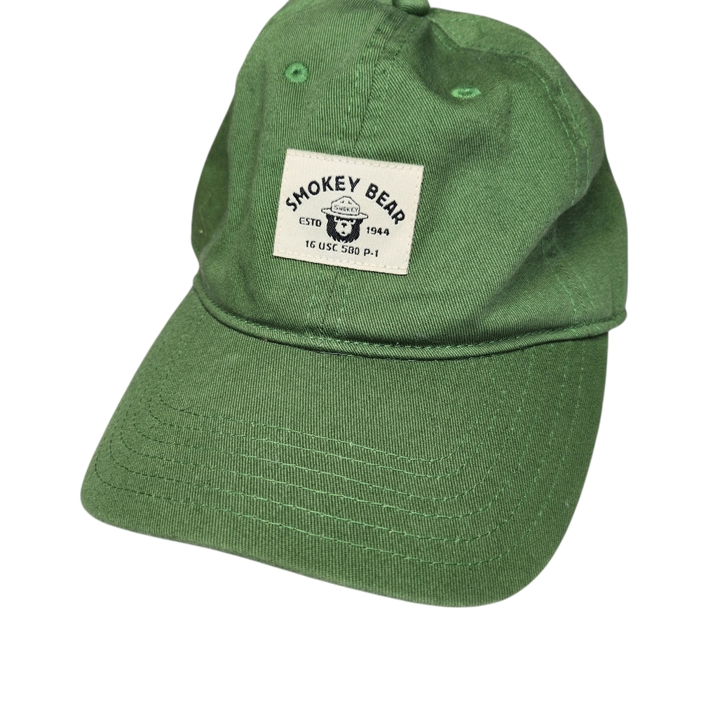 Smokey Bear Green Baseball Cap 100% Cotton